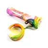 Kleurrijke Siliconen Pijpen Roken Glasleidingen Ultieme Tool Tobacco Pijpen Olie Kruid Bowl Multi Colors Mini Tabak Pijp Sigaretten Houder