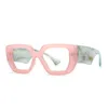 Lunettes de soleil Anti lumière bleue bloquant les femmes lunettes cadres vert optique clair lentille transparente mode cadre Prescription lunettes ordinateur