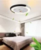 Lampe Ventilateur Application Bluetooth Ventilateur de plafond intelligent avec des ventilateurs de la télécommande lumineuses avec des lumières Air Cool Chambre Décor 50cm Moderne