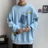 Осенние весенние толстовки толстовка мужская белая свободная хип-хоп Punk Pullover Streetwear повседневная мода одежда негабарита 5XL 210728