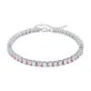 Hot style Hip Hop 5mm/6mm Tennis Chain Anklet Adjustable Size Zircon Personality Charm Jewelry For Gift