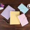 19x13cm 18x23cm Empty Notebook Cover Loose Leaf Binder without Paper PU Faux Leather Covers Spiral Planners for Filler Papers