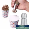 3 Types Cake Decorating Tools Food Grade Stainless Steel Cream Flowers Mold Squeezer DIY