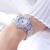 2021 Relógios de moda para mulheres diamantes Top de luxo Brand Ladies White Bracelet Crystal Women039s Watch Watch Relogio feminino7806129