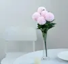 Fałszywe kwiaty ślubne w salonie dekoracji kwiatowy wyświetlacz dekoracji ozdoba sztuczny chryzantema kwiat