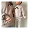 Atacado Ins Bebê Hoodies Raibo Designer Crianças Sweatershirts 100% Algodão Boutique Crianças Crianças Crianças Roupas Outerwear