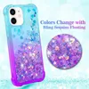 Per Samsung S21 Ultra Custodia Glitter Quicksand Liquid Custodie per cellulari Sparkle Shiny Bling Diamond Custodia protettiva Compatibile con Galaxy Note 20 plus