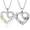 Pendant Necklaces High-grade The Loving Friendship Necklace SISTER Zircon 2022 In Stock Drop