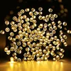 Blue Green White multicolor Outdoor Yellow Solar lamps 12M 100leds LED Light String Fairy Christmas Party Solars Garden Lamp D2.0