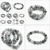 Другие свободные бисеры ювелирные изделия 10 мм серый кварцевый браслет, драгоценный камень браслет, кварцевые круглые бусины, эластичный браслет, браслет из бисера удачи