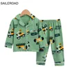 TUONXYE Children Cartoon Dinosaur Pajamas For Girls Kids Animal Printed Pyjamas Girls Pajamas Child Home Wear Boys Sleepwear 211023