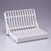 High quality foldable dish plate drying rack organizer drainer plastic storage holder kitchen accessories. Y200429