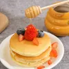 Storage Bottles & Jars Ceramic Beehive Honey Pot And Wooden Dipper Jar With Lid Stir Bar For Supplies Kitchen Accessories