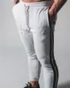 Koşu Sweatpants erkek Joggers Pantolon Pamuk Vücut Geliştirme Sıska Spor Tracpants Spor Fitness Pantolon Erkek Koşu Spor X0628