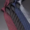 Cravates en soie pour hommes, luxe, mode, rayures à pois, 8cm, Gravata, Jacquard, pour hommes d'affaires, robe de mariée, accessoires de chemise