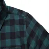 Męskie Koszule Koszulki Luclesm Męskie Plaid Flanel Kurtka Mężczyźni Button Z Długim Rękawem Bluzka Bluzka Camisa Masculina XAdrez