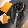 Fashion Scarf Women Four Seasons autumn winter thin long silk wool 140*140cm shawl classic gold thread letter Designer Luxury gift printing