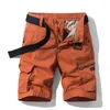 Heren Shorts 2021 Mannen Zomer Tactische Katoen Cargo Streetwear Pockets Casual Fashion Losse Camouflage 28-38