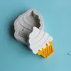 molde de cone de sorvete de silicone