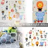 Naklejki ścienne Cartoon Animals Kindergarten Alfabets Kids Learning Edukacja Kalkomanie Przedszkole Room Decor Art Prezent