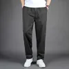 Spring and summer Men Trousers Casual Solid Color Cargo Pants Loose Joggers Elastic Fitness Running Pants Straight Overalls X0723