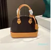 2021 Shell-Tasche Damen Lackleder Blume Geprägte Umhängetaschen Messenger mit Schloss Umhängetasche Hochwertige Handtaschen