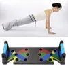 9 IN 1 Push Up Rack Board System Comprehensive Fitness Exercise Workout Pushup Stands Complete Training Gym Exercise Men X0524