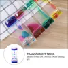 Outros relógios Acessórios 4pcs Líquido Movimento Bubbler Colorido Oil Acrílico Timer Hourglass para jogo sensorial