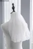 Bridal Veils Whole Two Layer Veil With Comb Wedding Vail Solid Color Soft Tulle Short White Ivory Woman2609