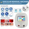 Laser diodo 980nm Spider Vein Removal Removal Machine Veins Red Blood Vascolare DHL GRATUITAMENTE spedizione gratuita CE Cerfiticazione