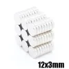 50pcs N35 Round Magnets 12x3mm Neodymium Permanent NdFeB Strong Powerful Magnetic Mini Small magnet