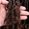 Locs de mariposa Extensiones de cabello desgastado 18 pulgadas pre looped ombre bug Nudos manchados gancho de ganchillo banda hinchable suave hecha con un aspecto natural