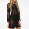 Sexy Women Dress Summer Beach Dress Sundress Renda Crochet Cover Up Maiô 2021 Sexy New Hot robe femme ropa mujer Elegante