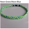 Nieuwe honkbal sport titanium 3 touw gevlochten sport gt choker ketting vele kleuren "OEM maat neon kleur op voorraad