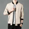 MANTLCONX est Solid Autumn Mens Jackets Male Casual Zipper Summer Spring Outwear Thin Man Winter 211126