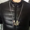 Brand New Poli Argent Grand 3 Pouces ICP Juggalette Hatchetman Collier Charmes En Acier Inoxydable Hachette Homme Fille Colliers Pendentif 4mm 24 ''