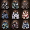 9 Color Men's Casual Beach Floral Shorts New Summer Moda Reta Algodão Linho Bermuda Calça Curta Hawaiiana Marca Masculina 210315