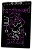 TC1536 Handtossed Pizza Bar Pub Light Sign Incisione 3D a doppio colore