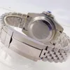 Zegarek na rękę 40 mm sterylne czerwone tarcze świetliste wkładka Jubilee Sapphire Glass NH35 Data Automatyczna męska zegarek