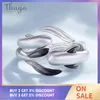 Thaya S925 Sterling Silver Ring Lively Meandering Fish Haute Qualité Bijoux Anneaux Pour Femmes Amoureux Cadeau 211217