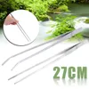 27cm Aquarium Live Tank Straight Curve Plant Tweezers Long Tongs Stainless Steel Plant Fish Tank Tweezer Cleaning Clamp Tool1530008