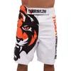 Blanc 2015 Tiger Muay Thai MMA Shorts de combat pantalons de boxe de sport muay thai shorts de boxe kick shorts pantalons de boxe C0222