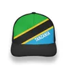 Tanzania Male Jeune diy numéro de nom personnalisé Boy Hat Nation Flag Tz Tanzanian Country Print PO Text Baseball Cap4743694