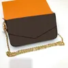 3A + bolso de diseñador de alta calidad bolsa versátil ocultar llevar monederos para mujeres estampado de letras de flores clásicas Ladies Luxurys embrague bolsos de hombro cartera cruzada