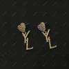 Fashion Designer Earrings For Women Jewelry Gold Letter Hoop Earring Womens Designers Stud Diamond Earrings Wedding Ear Studs Pendants New
