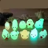 Con confezione al dettaglio Carino casuale 1pc Luminous Mochi Squishy Cat Squeeze Healing Fun Kids Kawaii Toy Antistress Decor 496 Y2