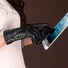 5本の指の手袋2021到着女性運転ファッション韓国革の短いソリッドオートバイGuantes de Invierno Mujer