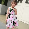 Neue Marke Kinder Kleid Sommer Ärmelloses Sommerkleid Zitronenmuster Baby Mädchen Kleider Mode Kinder Kleidung Weihnachtsgeschenke Q0716