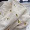الوليد بطانية الفاكهة Swaddling الشاش الطفل قماط التفاف لينة العضوية الاطفال طفل عربة الأطفال الفراش البطانيات 210309