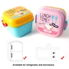 Cartone animato sano scatola di plastica Forno a microonde Lunch Bento Boxes Contenitore per alimenti Stoviglie Kid Childen Lunchbox 2010164443023